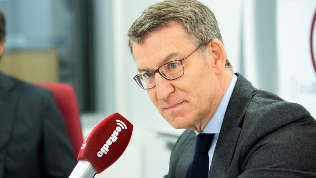 El presidente del PP, Alberto Núñez Feijóo, en este martes esRadio.