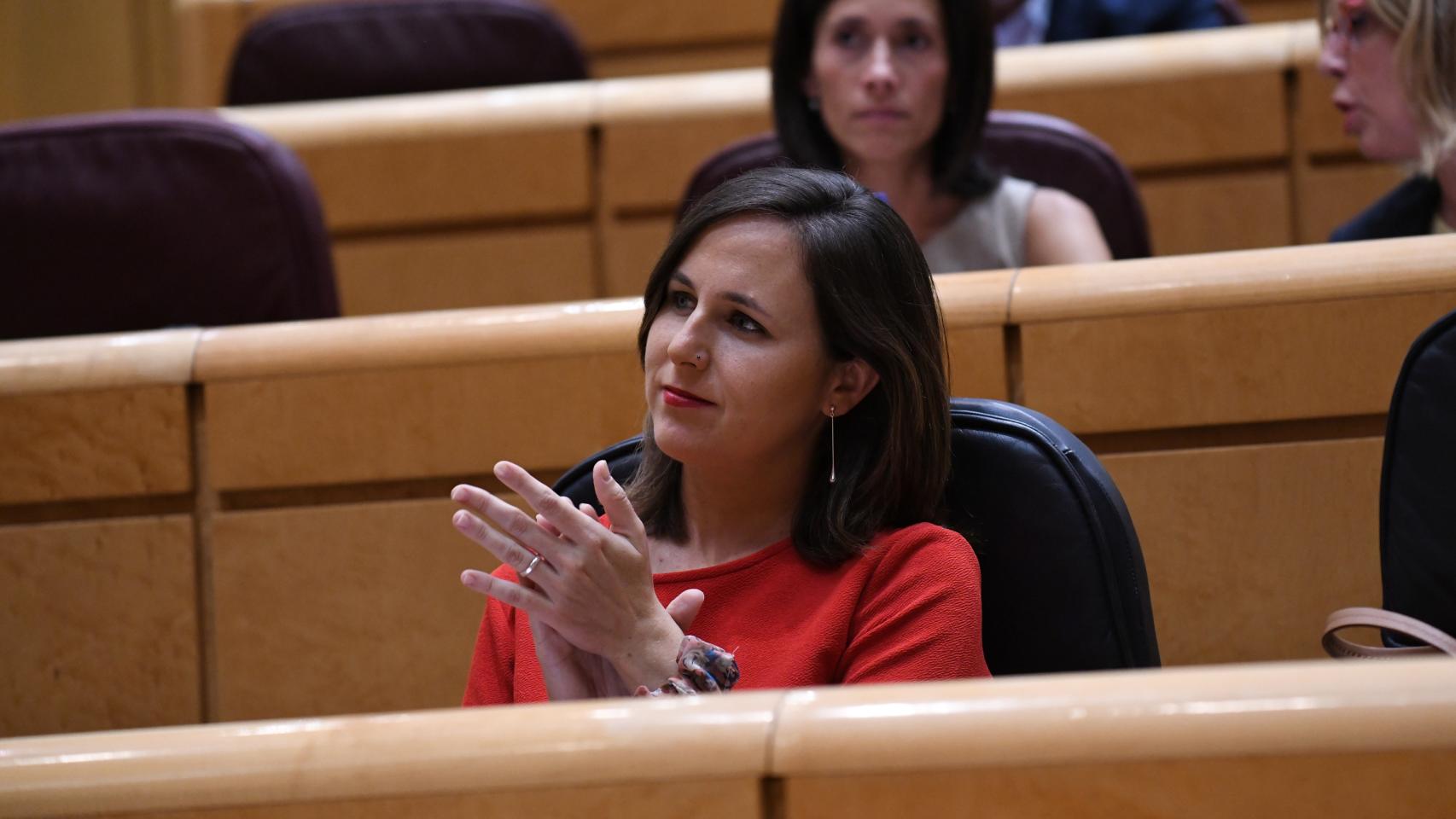 Ione Belarra, ministra de Derechos Sociales y Agenda 2030, en el Senado.