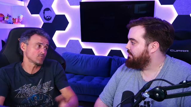 Luis Enrique en el Twitch de Ibai.