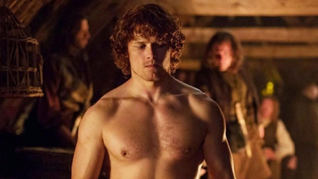 Sam Heughan como Jamie Fraser en las primeras temporadas de 'Outlander'.
