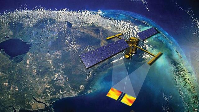 Arte que representa algunas de las superficies de observación del SWOT.