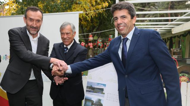 Carlos González, Fernando Vargas y Carlos Mazón.