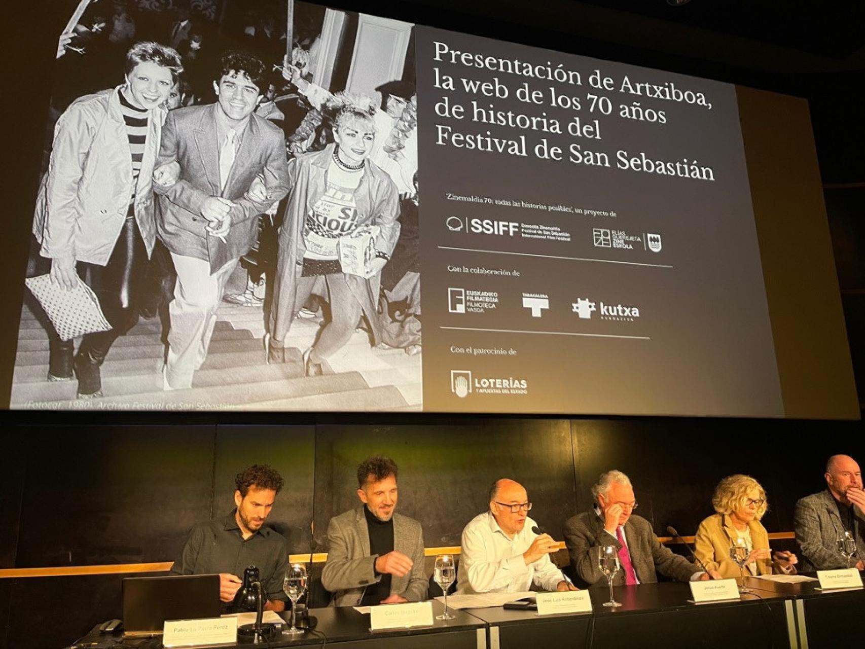 Presentación del nuevo Archivo del Festival de San Sebastián.