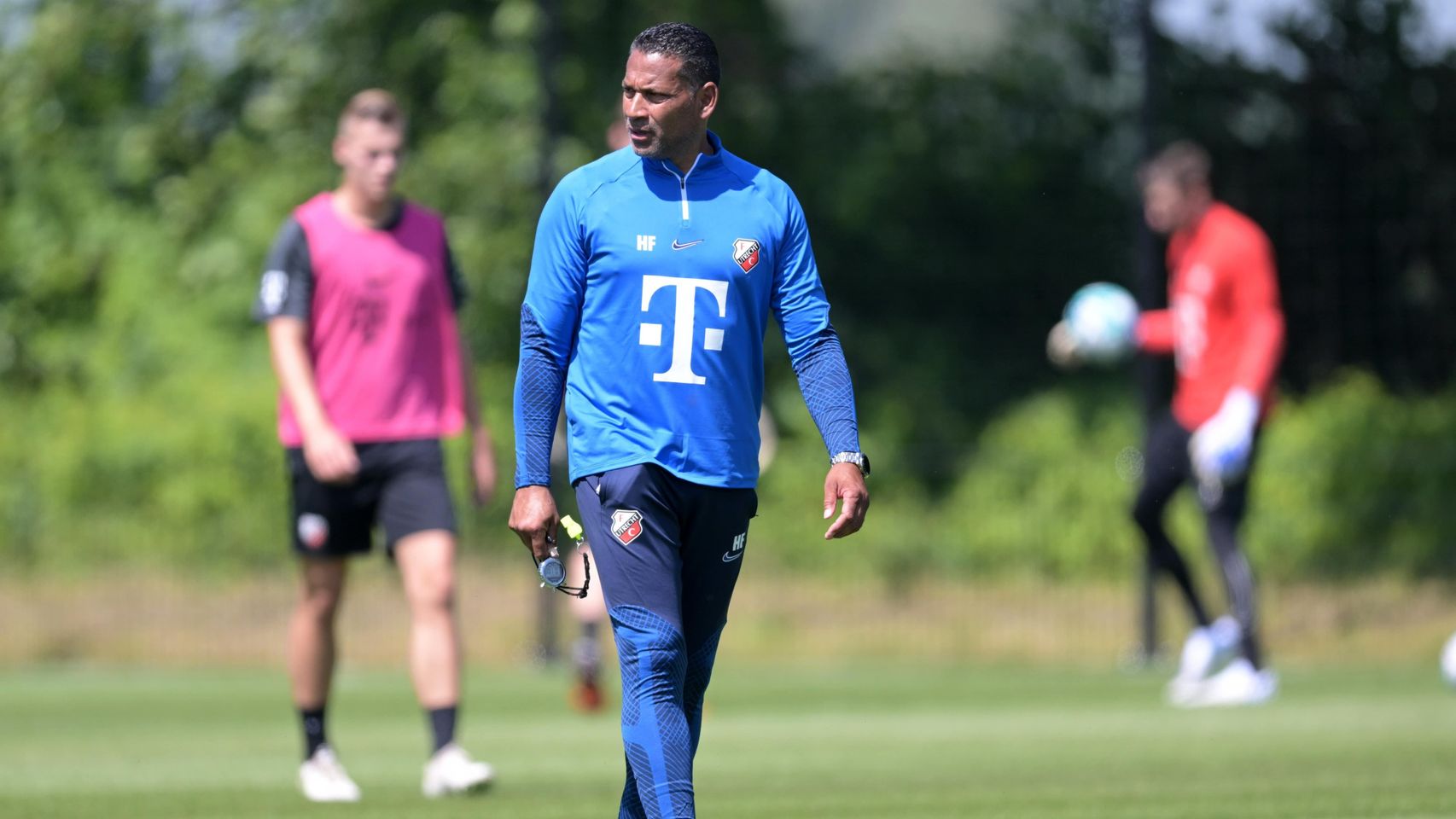 Henk Fraser, en uno de sus últimos entrenamientos con el club.
