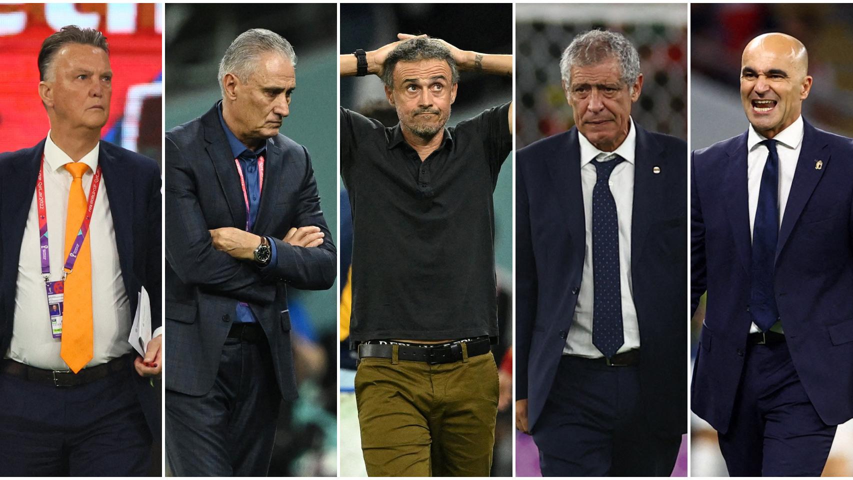 Van Gaal, Tite, Luis Enrique, Fernando Santos y Roberto Martínez