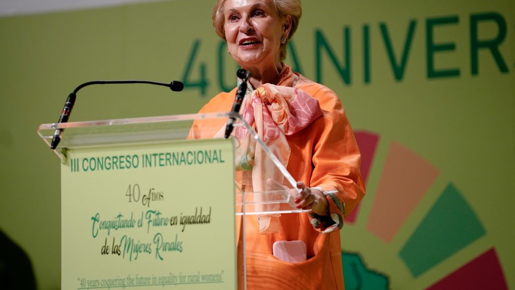 Carmen Quintanilla Barba durante el III Congreso Internacional de Afammer en Madrid (2022).