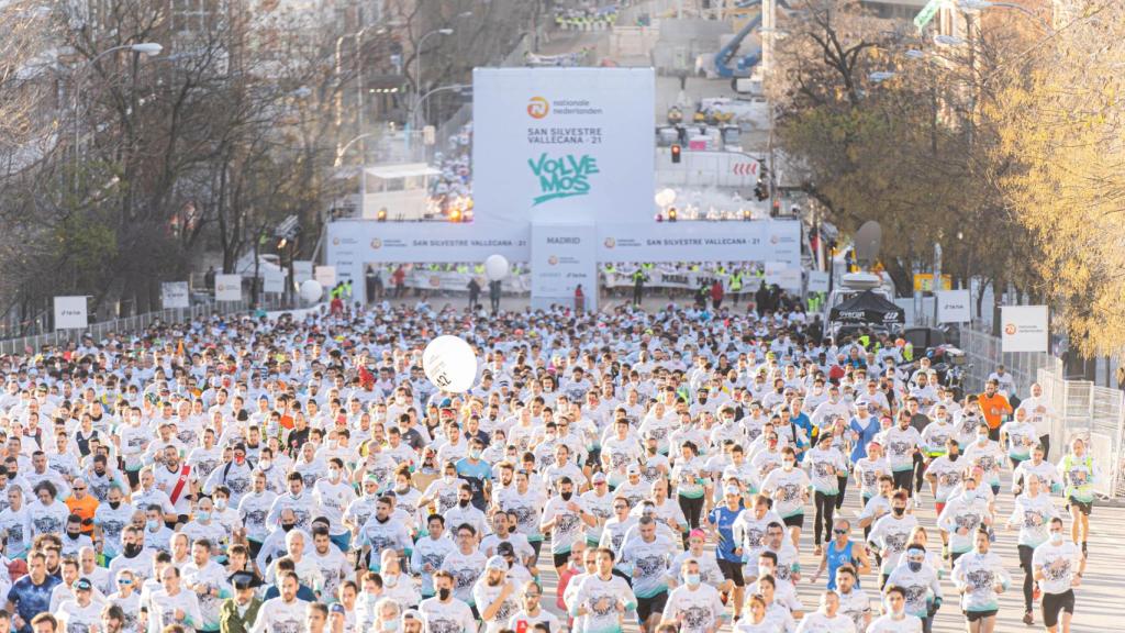 Imagen de una edición pasada de la San Silvestre Vallecana