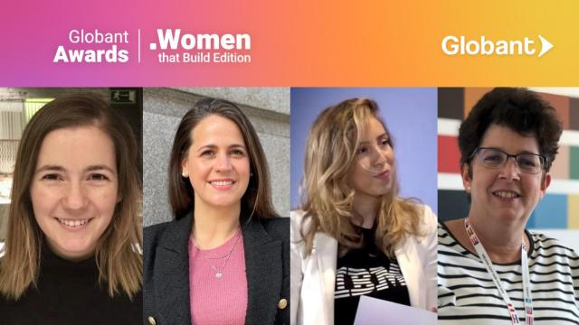 De izquierda a derecha: Alaia Repáraz (Bluecap), Lucía Aguilar (TATAM y LuliInvierte), Victoria Gómez (IBM) y Ana María Bisbé York (Microsoft Power BI).