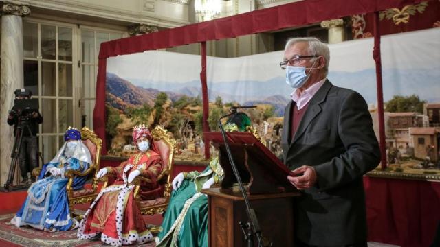 Joan Ribó, en la recepción de los Reyes Magos de la también polémica cabalgata de 2021. EE