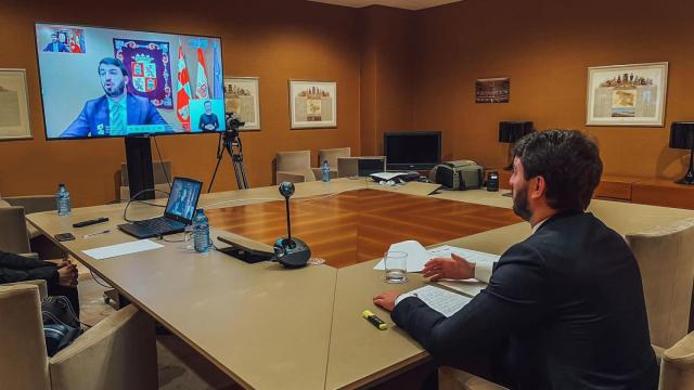 García-Gallardo durante su intervención telemática
