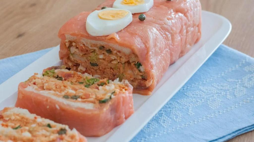 Pastel de salmón.