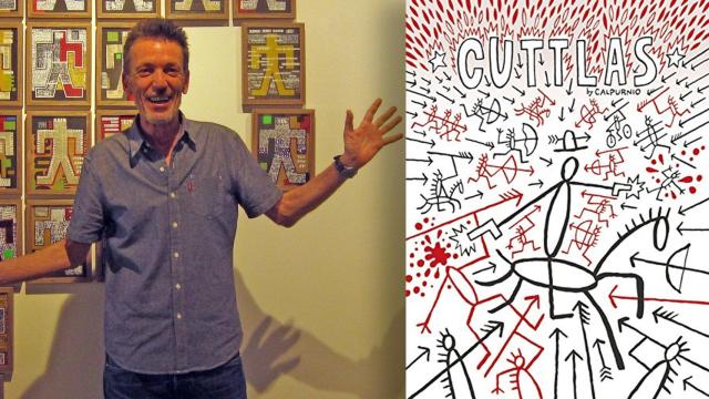 Calpurnio en una imagen de archivo (Foto: Europa Press) junto a la portada de uno de sus libros