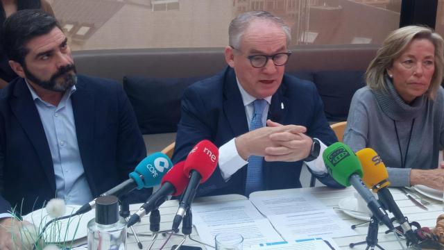 Miguel Lorenzo en rueda de prensa.