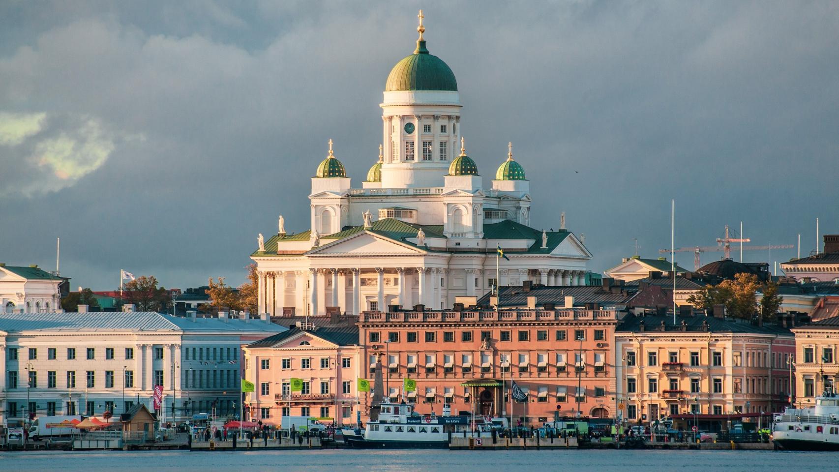 El arroz preparado este viernes como acción promocional en Helsinki.