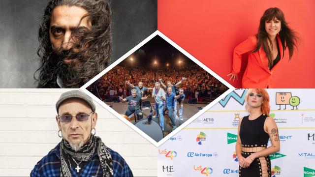 Diego El Cigala, Vanesa Martín, Fito & Fitipaldis, Alba Reche y Hombres G.