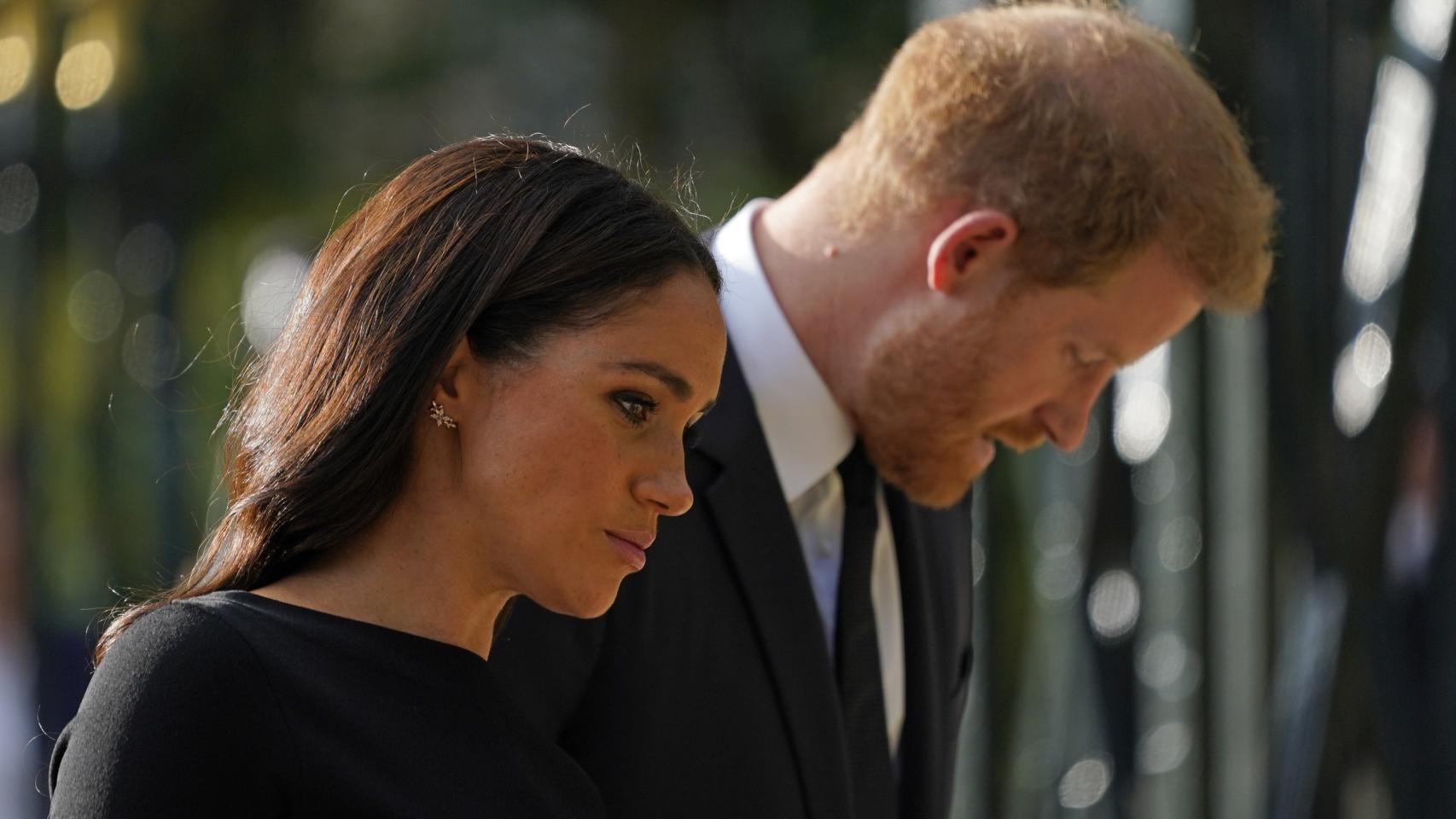 Los duques de Sussex en el funeral de la reina Isabel II el pasado mes de septiembre.