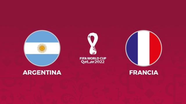 Cartel del Argentina - Francia del Mundial de Qatar 2022