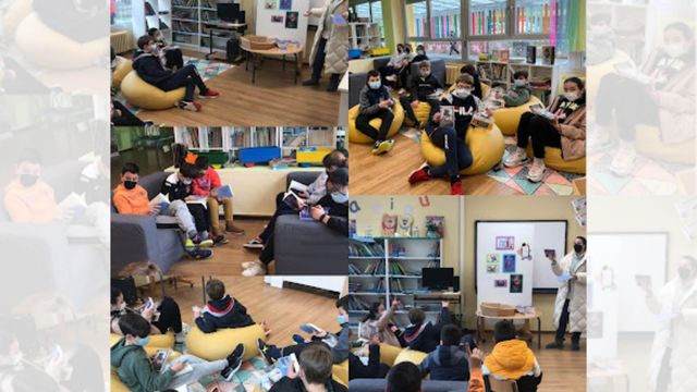 Alumnos del club de lectura.