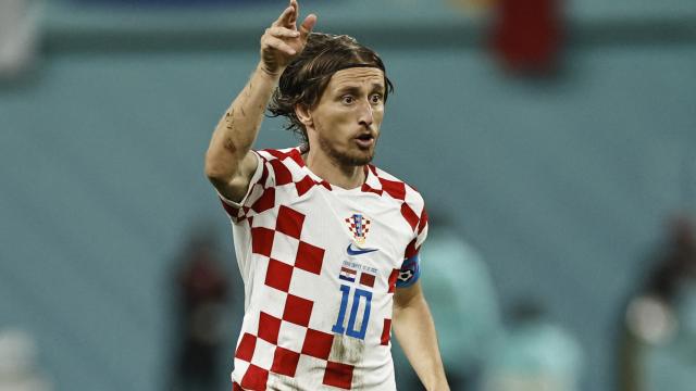 Luka Modric, con la selección de Croacia
