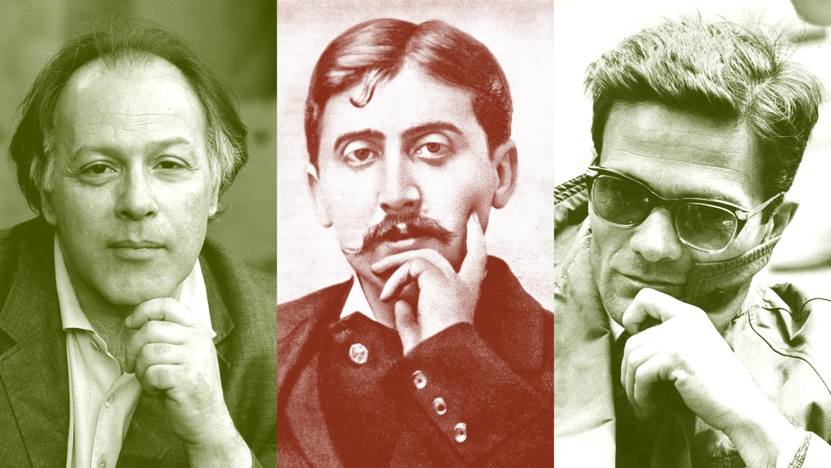 Javier Marías (© Riccardo Musacchio & Flavio Ianniello), Marcel Proust y Pier Paolo Pasolini (foto cedida por Filmoteca Española)