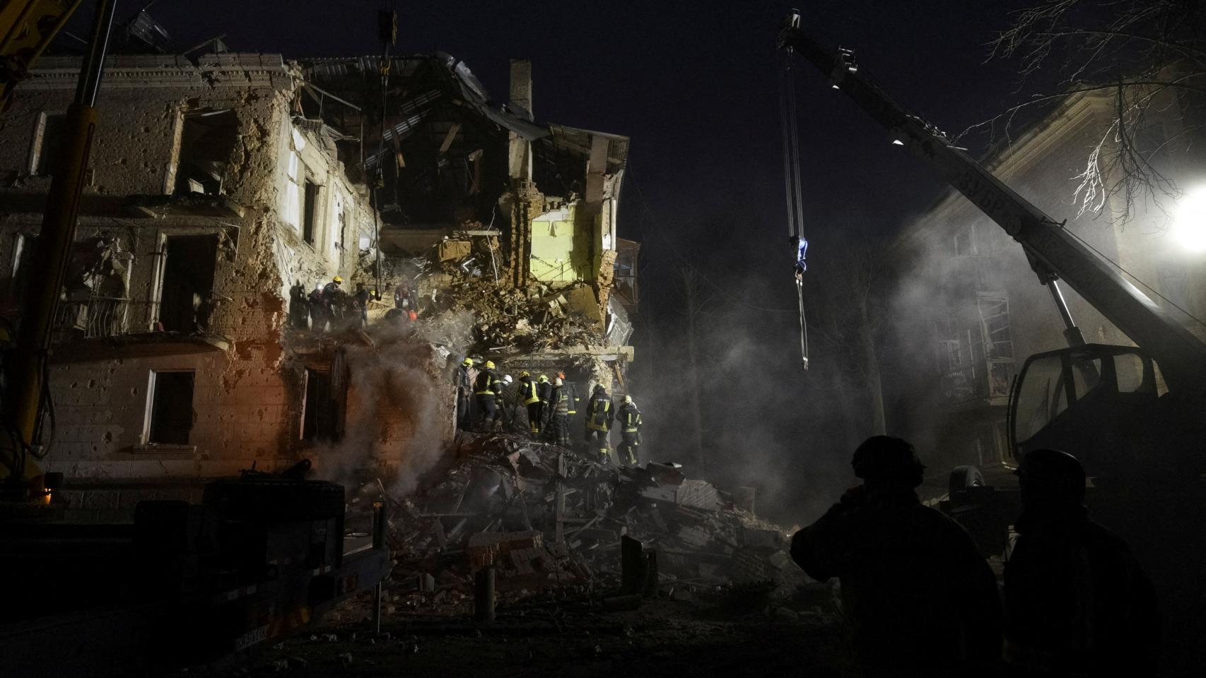Edificio destruido por Rusia en Kryvyi Rih
