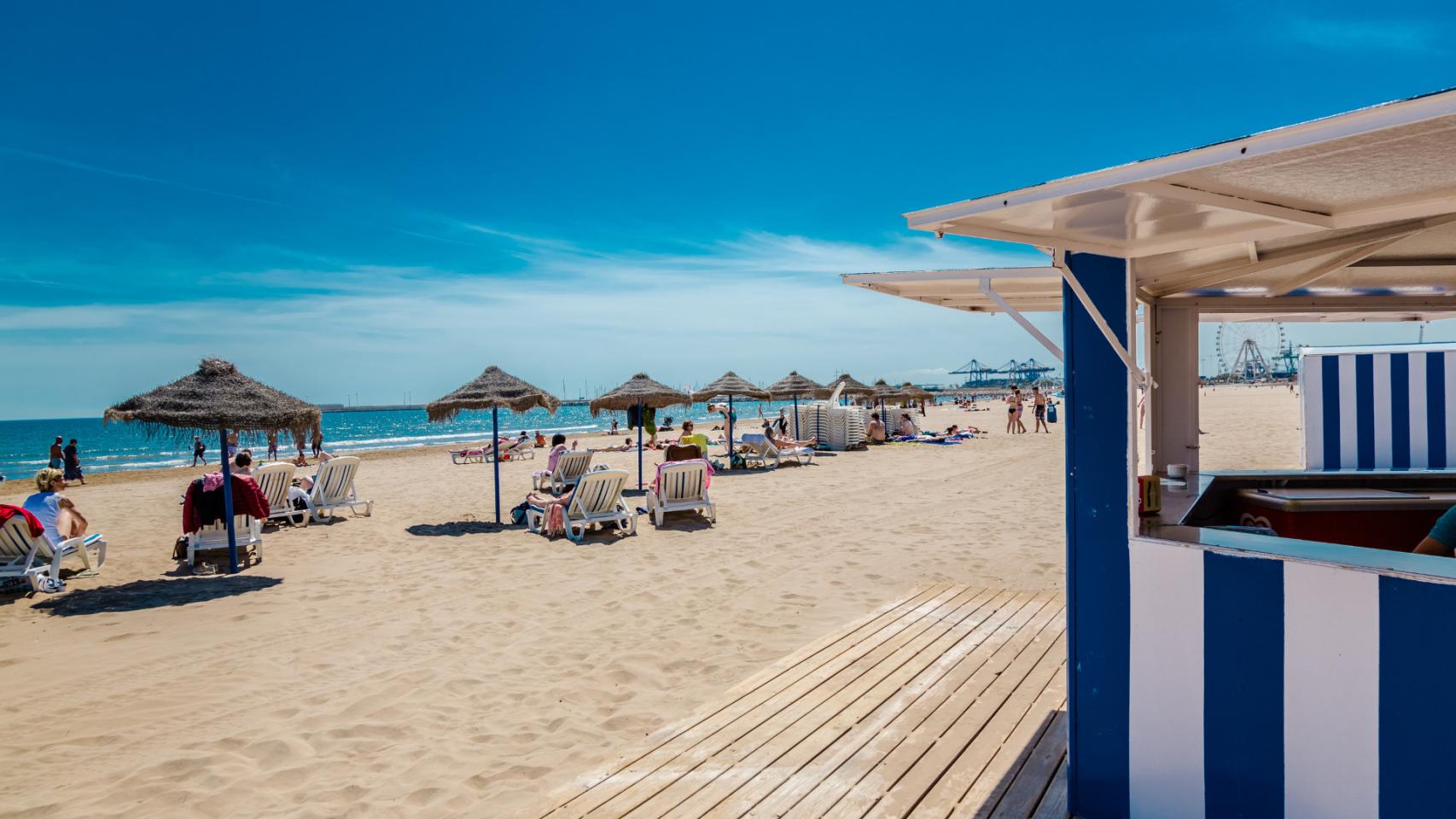 Imagen de archivo de una playa valenciana.