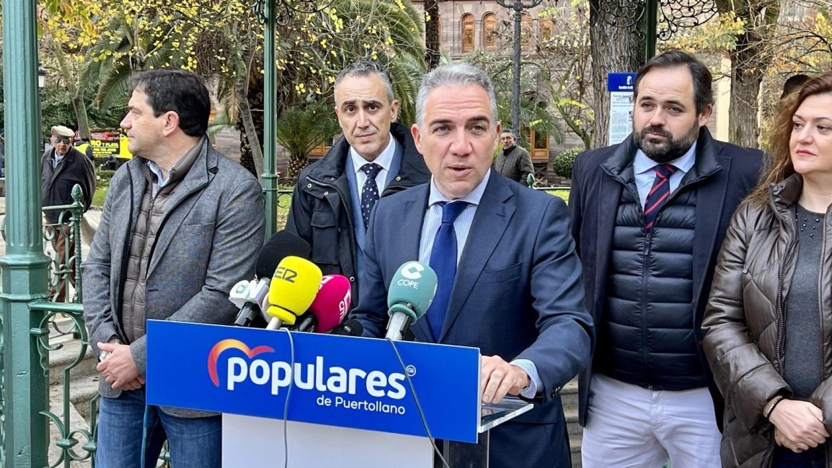 El coordinador general del PP, Elías Bendodo, en Puertollano el pasado viernes.