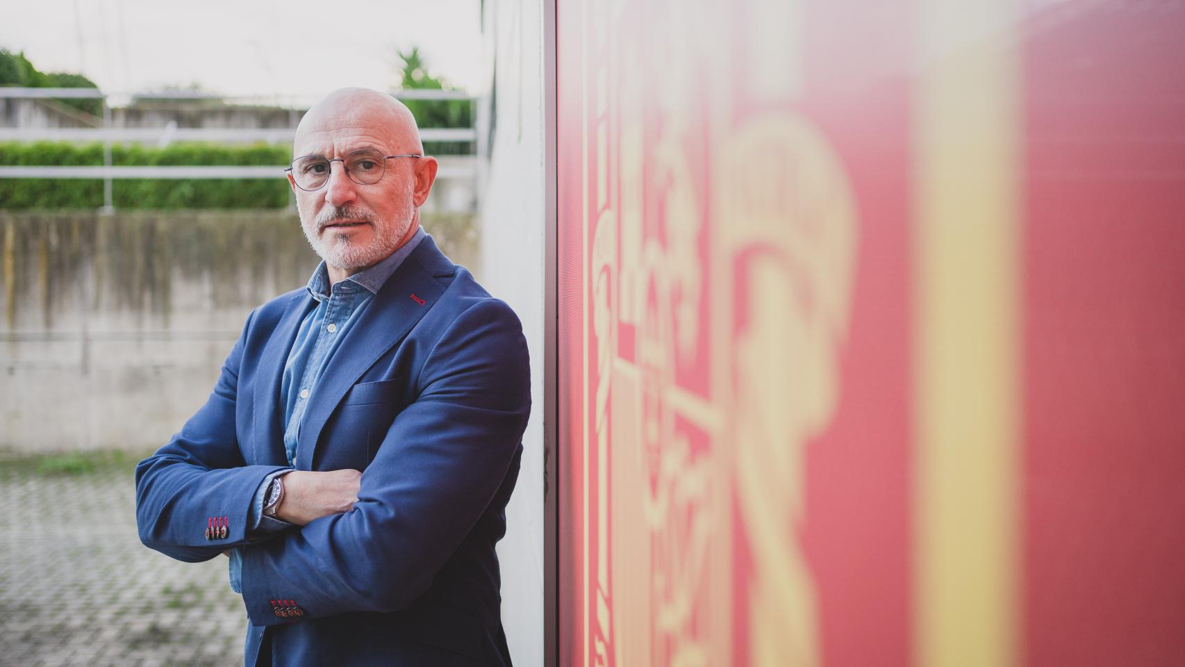 Luis de la Fuente, seleccionador español de fútbol, durante la entrevista con EL ESPAÑOL en la Ciudad del Fútbol de la RFEF