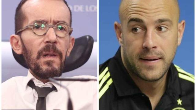 Echenique y Pepe Reina en un fotomontaje.