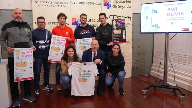 Presentación torneo de pádel en recuerdo de Olivia