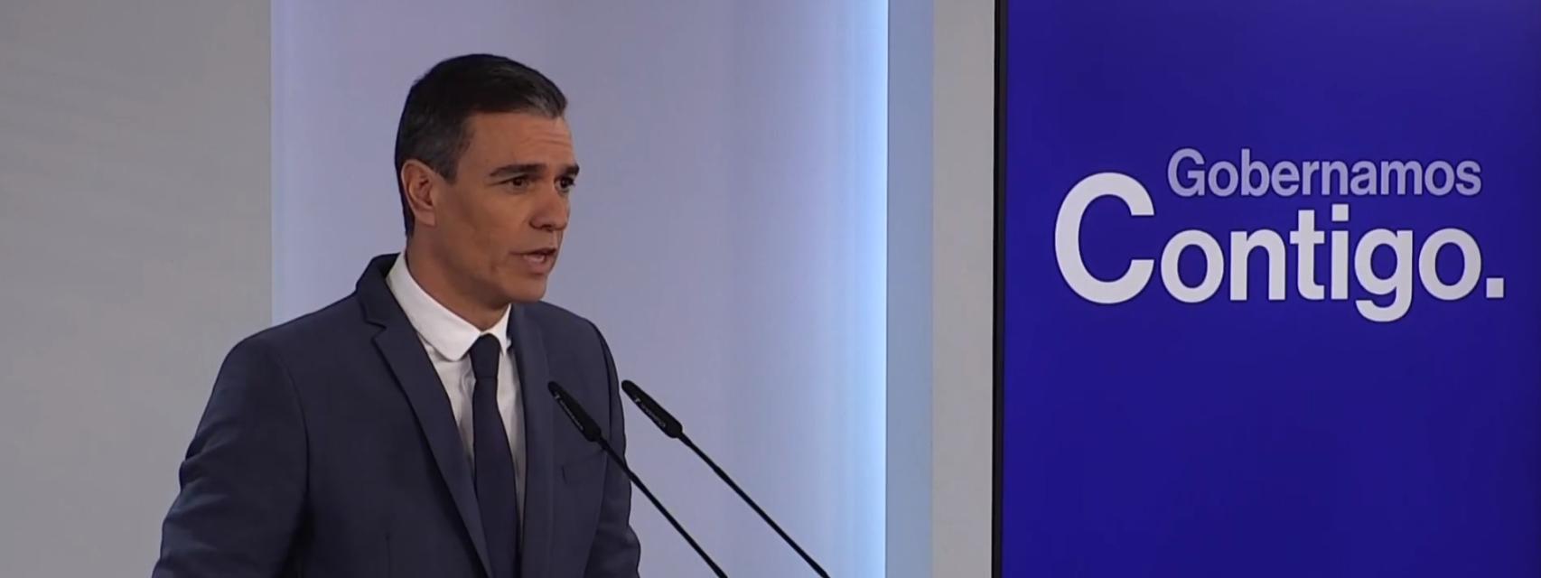 El presidente del Gobierno, Pedro Sánchez, este martes.