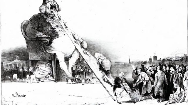 Gargantúa_dibujo de Honoré Daumier por Paille via flickr (licencia CC)