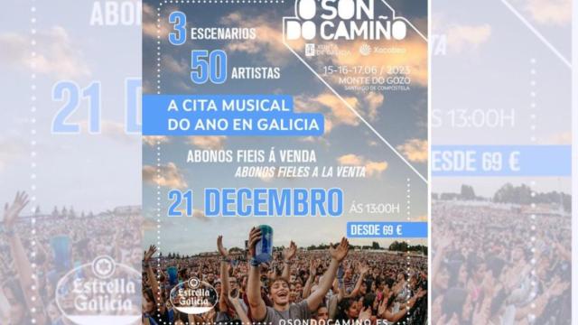 Cartel de la edición 2023 de O Son do Camiño