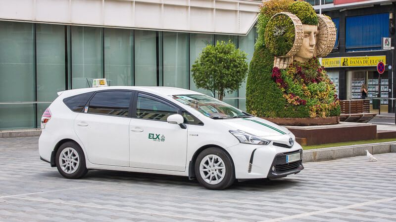 Un taxi de Elche.
