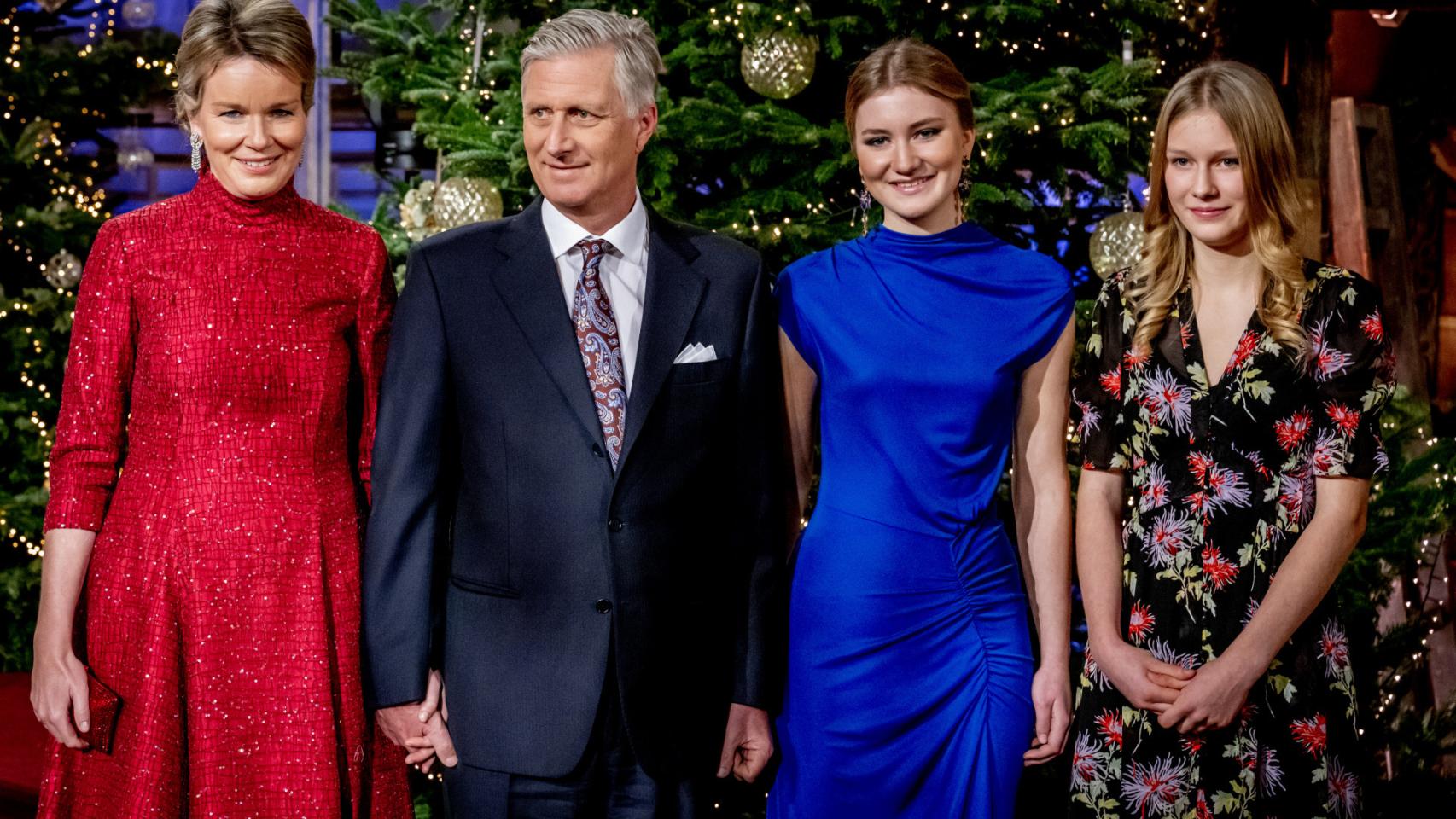 La Familia Real, en el Palacio Real.