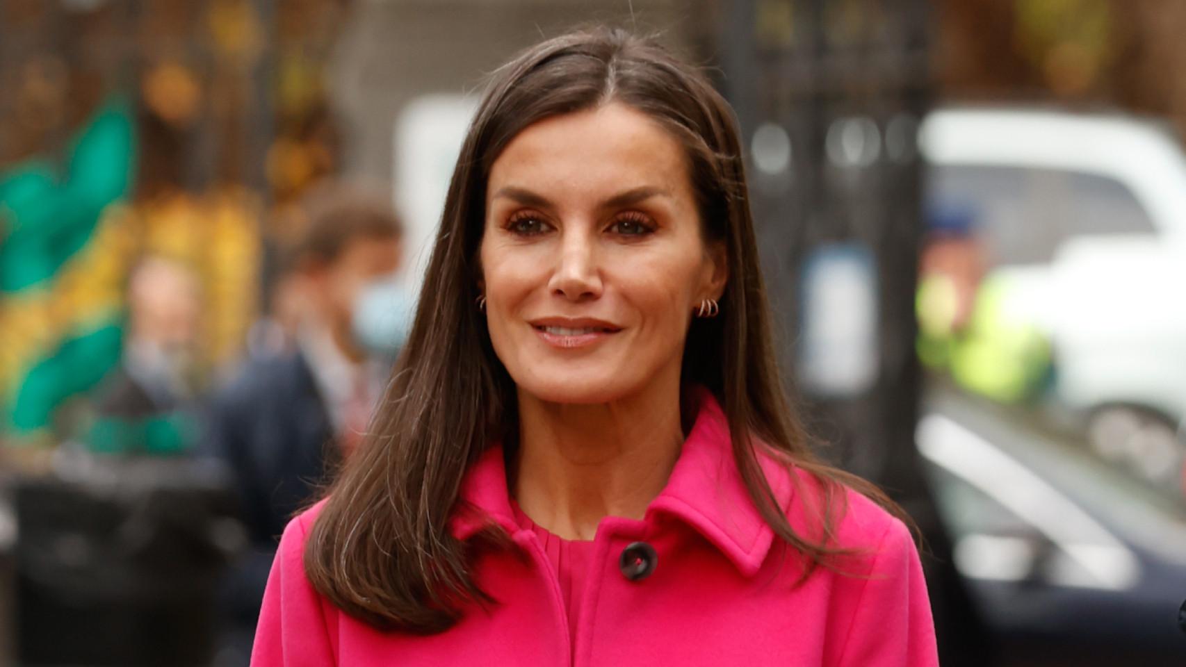 La reina Letizia durante su visita al hospital Niño Jesús.