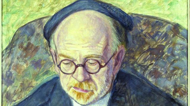 Detalle del retrato de Pío Baroja de Juan de Echevarría (1920-1923). Foto: Museo Reina Sofía