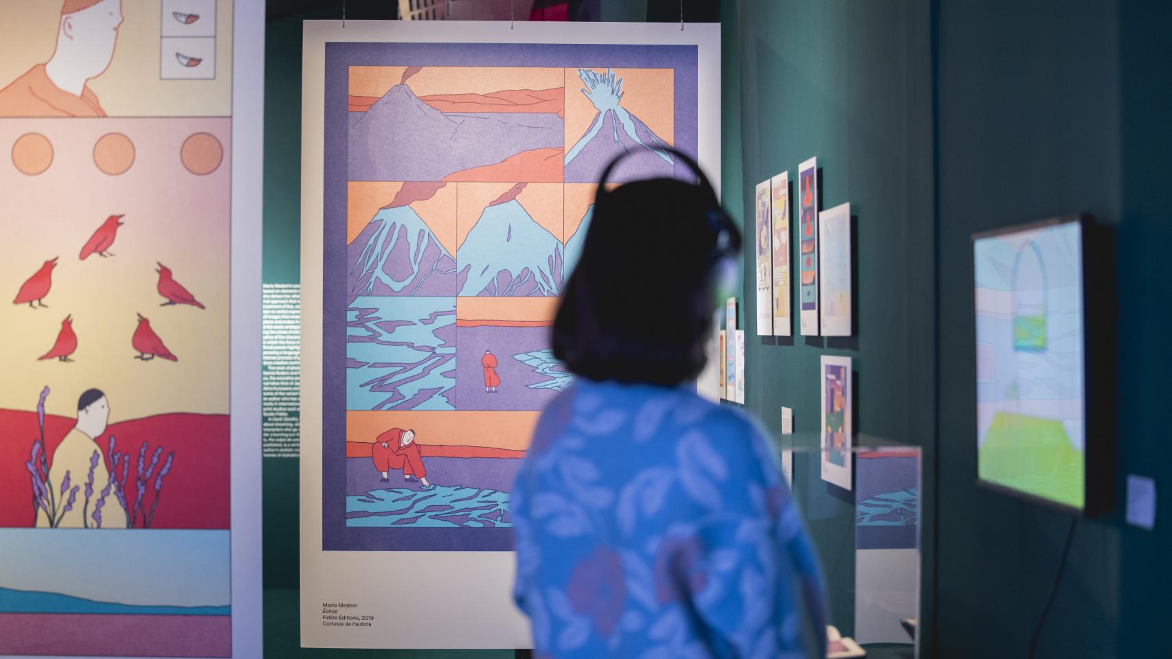 Vista de la exposición 'Constelación gráfica', en el CCCB, Barcelona. © CCCB, Xavi Torrent, 2022