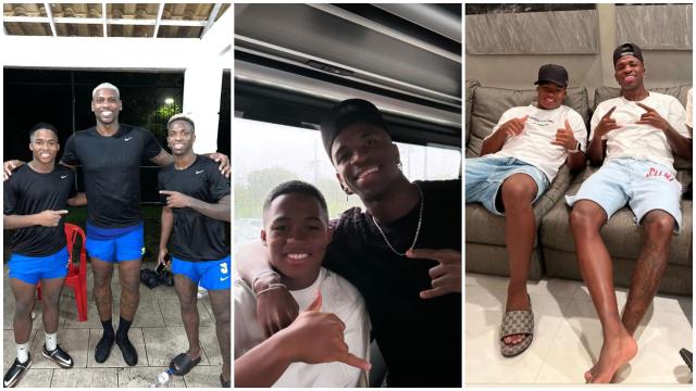 Endrick y Vinicius en Río de Janeiro