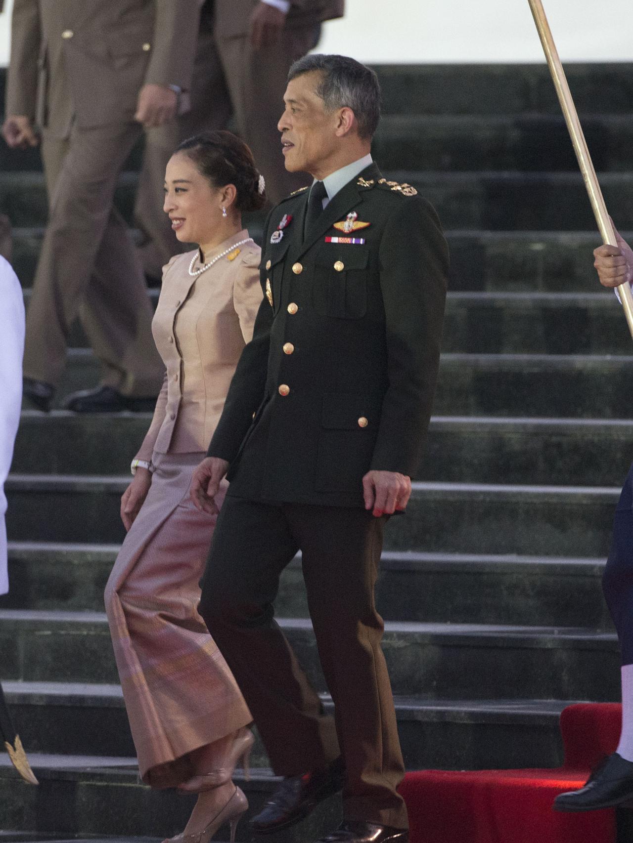 La princesa con su padre.