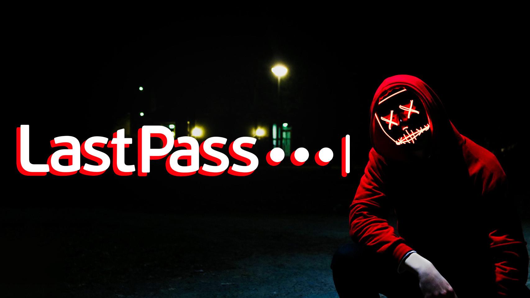 Logo de LastPass en un fotomontaje.