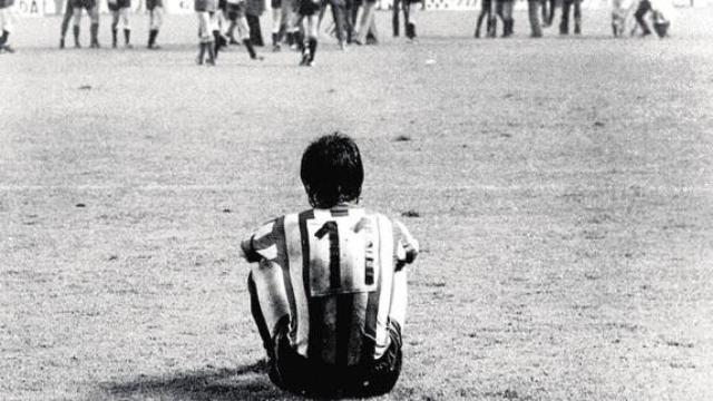 Txetxu Rojo, en 1977 con el Athletic Club.