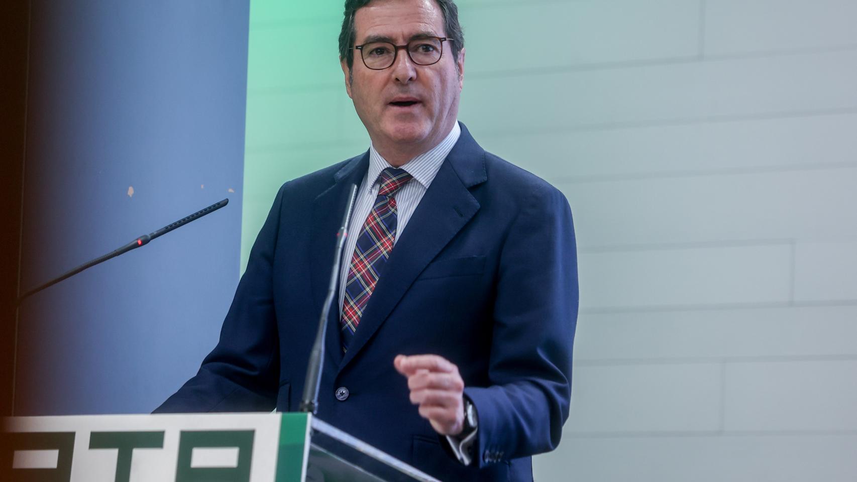 El presidente de la CEOE, Antonio Garamendi
