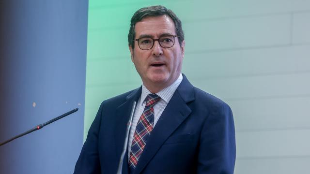 El presidente de la CEOE, Antonio Garamendi