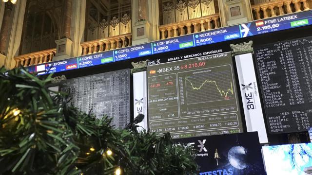 Imagen de la Bolsa de Madrid el pasado 15 de diciembre.