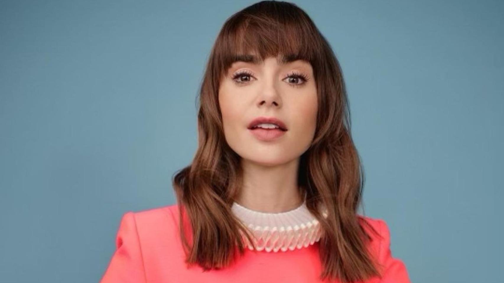 Lily Collins con un estilismo de Rob Zangardi (Instagram)