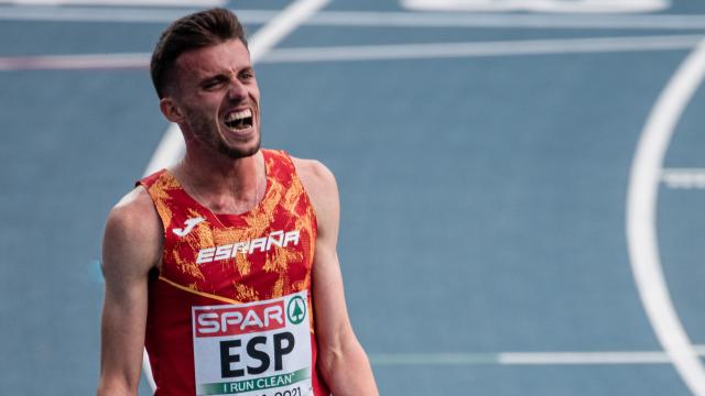 Carlos Mayo, representando a España en Polonia.