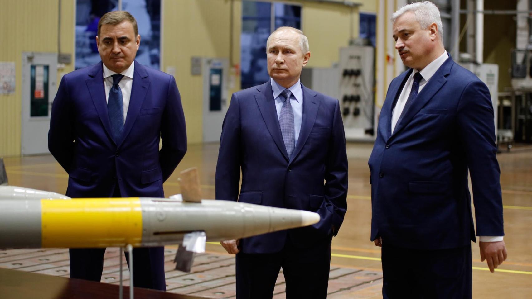 El presidente ruso, Vladimir Putin, en su última imagen en público el pasado jueves.