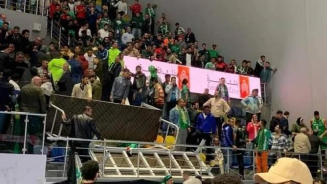 Derrumbamiento de una grada en Egipto