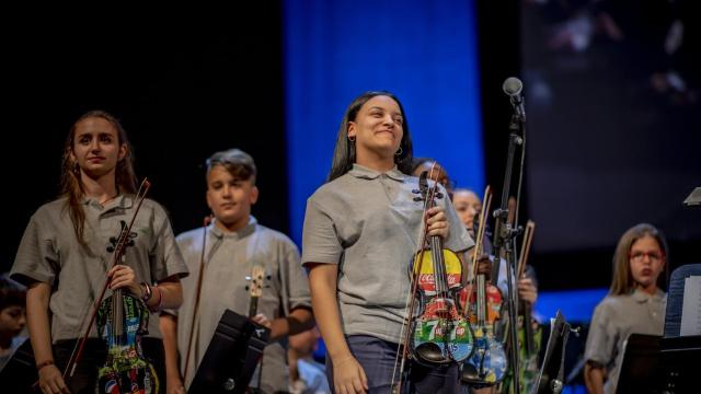 La orquesta de 'La Música del Reciclaje'.